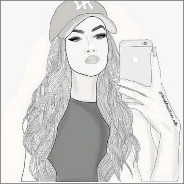 Картинки для срисовки девушки