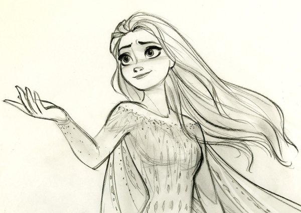 Картинки для срисовки Эльза
