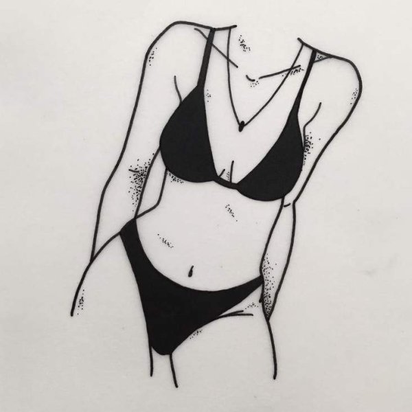 Эскиз женского тела