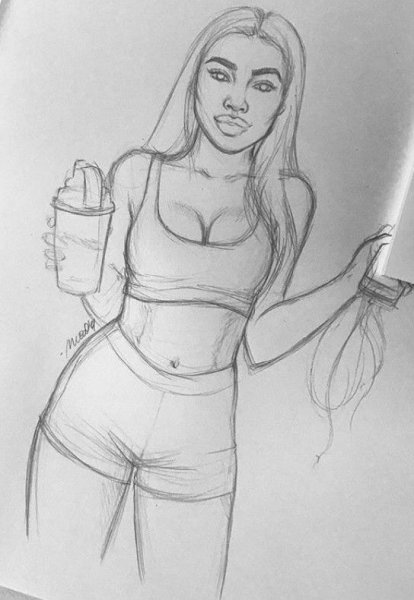 Нарисованыедевушки в топиках