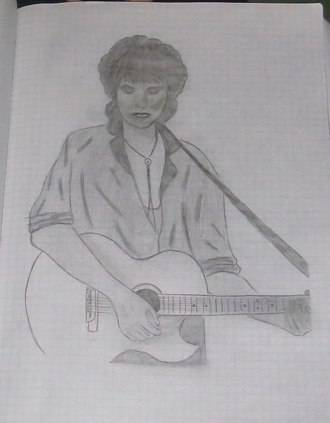 Виктор Цой для срисовки