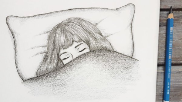 Легкий рисунок спящий