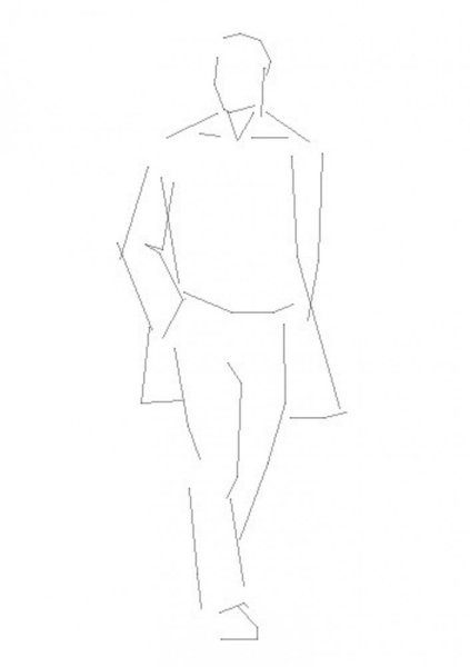 Мужчина рисунок карандашом в полный рост