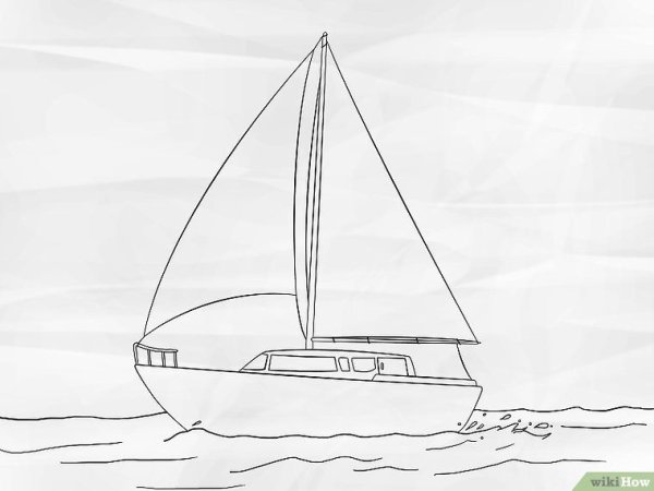 Корабль рисунок карандашом