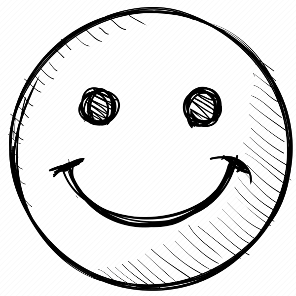 Смайлики карандашом