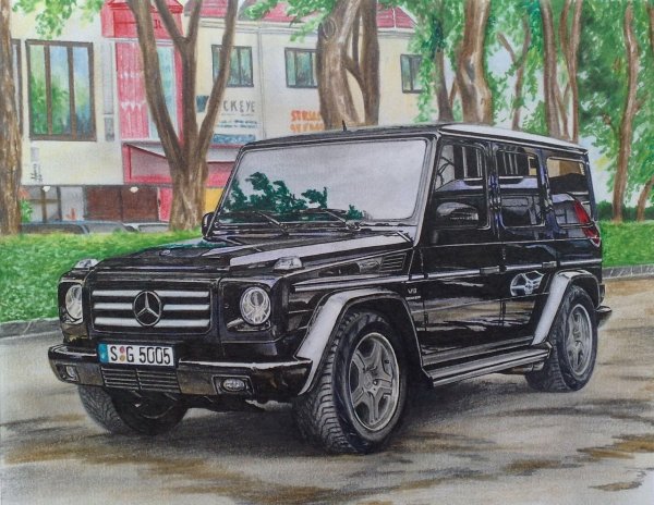 Mercedes Benz AMG g63 карандаш
