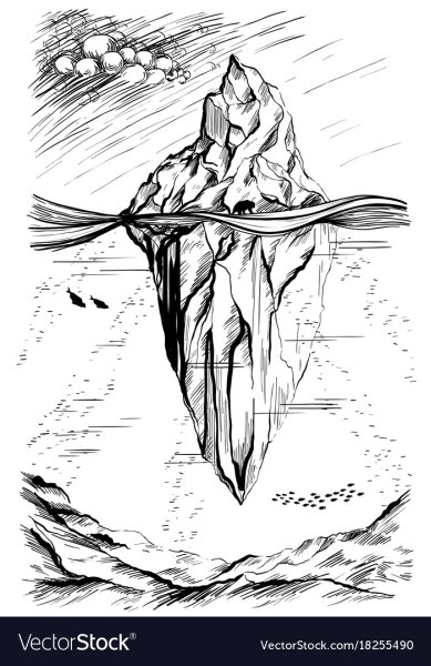 Айсберг карандашом