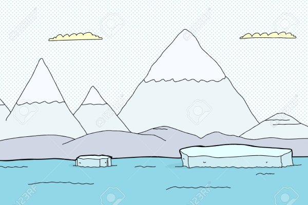 Айсберг трафарет