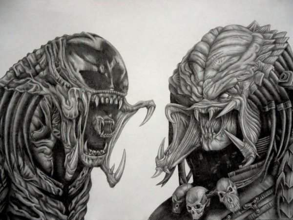 Предалиен против хищника волка