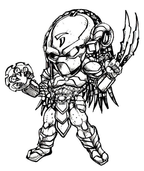 Хищники. Раскраска