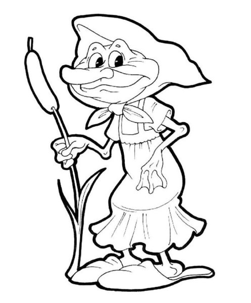 Раскраска Кикимора Лядова