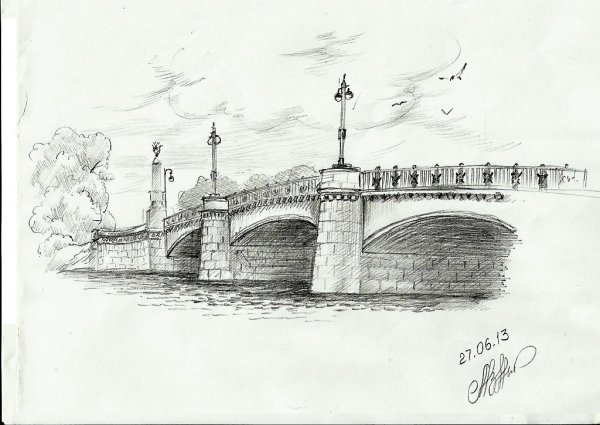 Пейзаж города Оренбурга