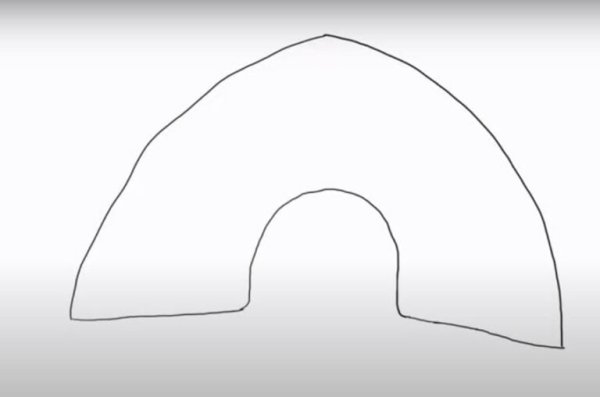 Кокошник для срисовки карандашом