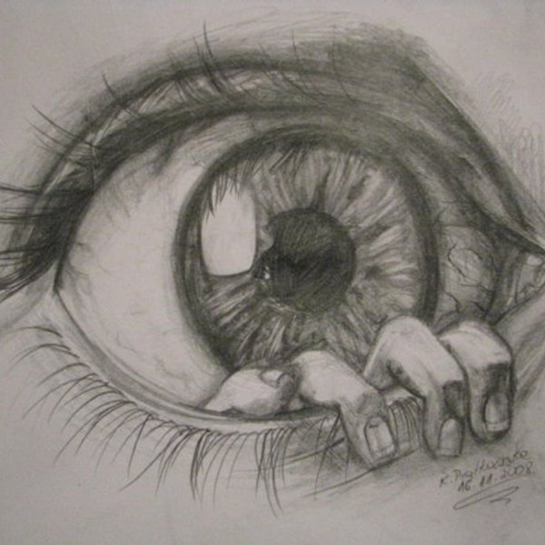 Пугающие рисунки карандашом