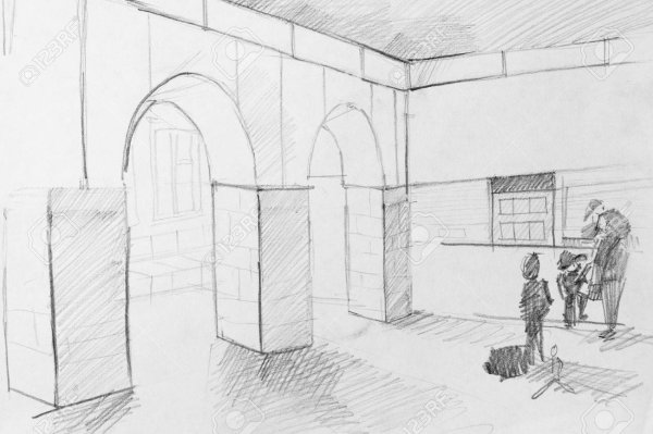 Вокзал набросок