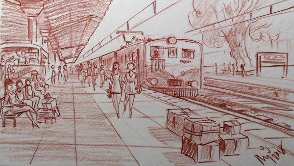 Композиция вокзал