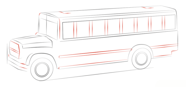 Нарисовать автобус