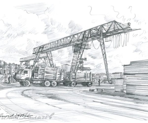 Завод карандашом