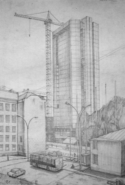 Стройка рисунок