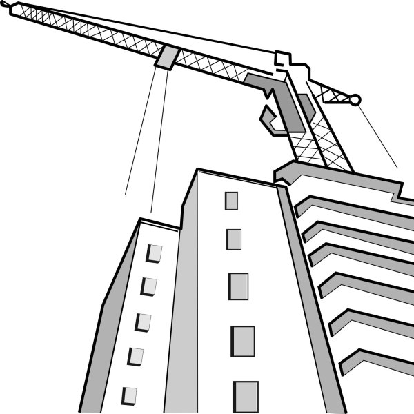 Строящийся дом рисунок