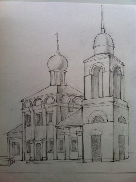 Церковь эскиз