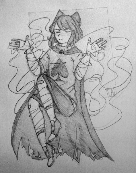 Рисунки 13 карт карандашом