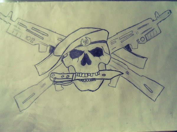 Армейские рисунки ручкой