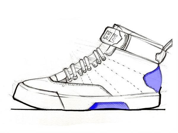 Кроссовок скетч сбоку