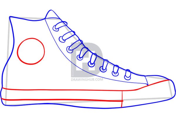 Кеды сбоку рисунок