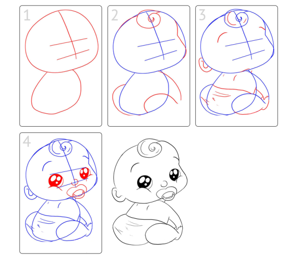 Рисунки карандашом пошагово для начинающих