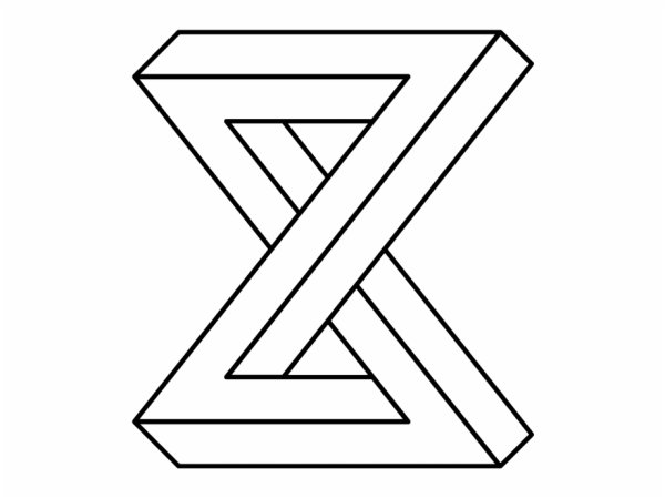 Треугольник рисунок карандашом