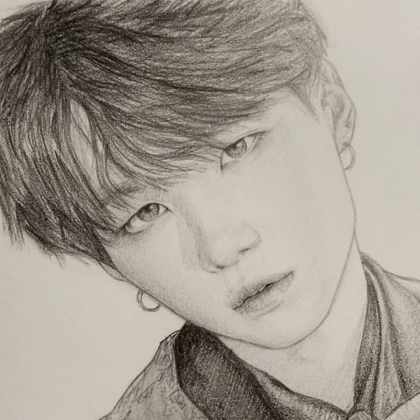 Suga of BTS В карандаше
