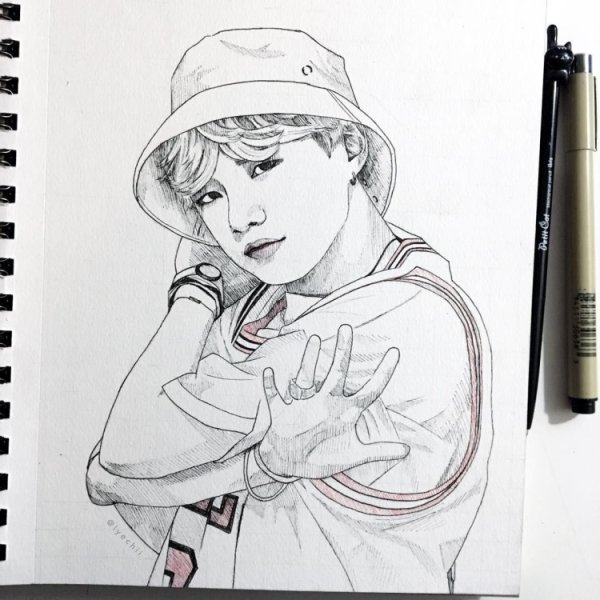 БТС для срисовки Юнги