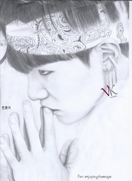 Эскиз Юнги БТС