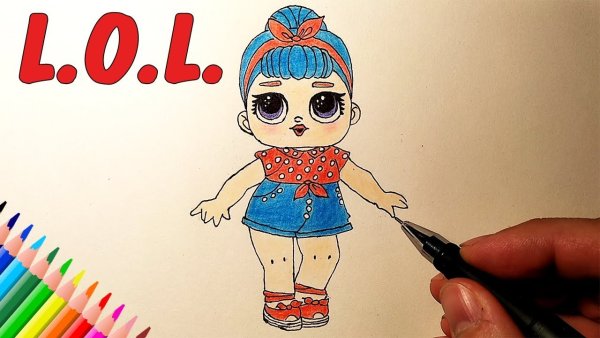 ЛОЛ для срисовки карандашом