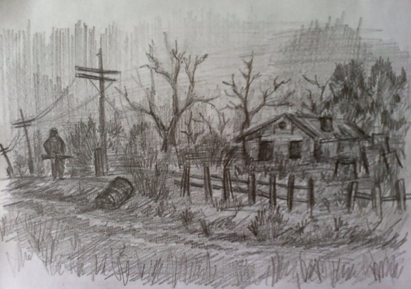 Чернобыль карандашом