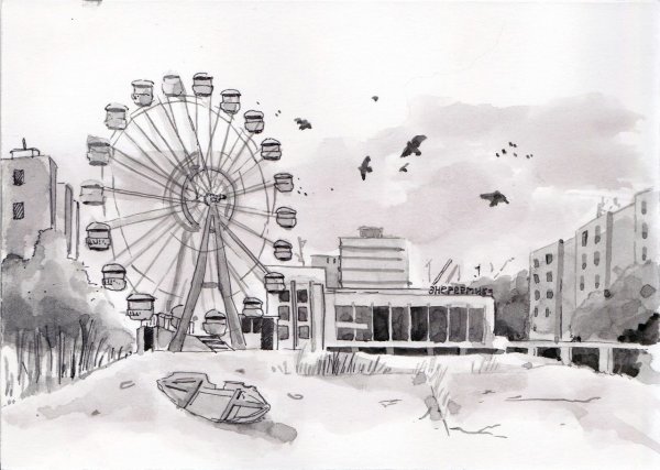 Чернобыль карандашом