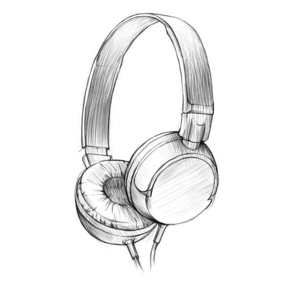 Наушники карандашом