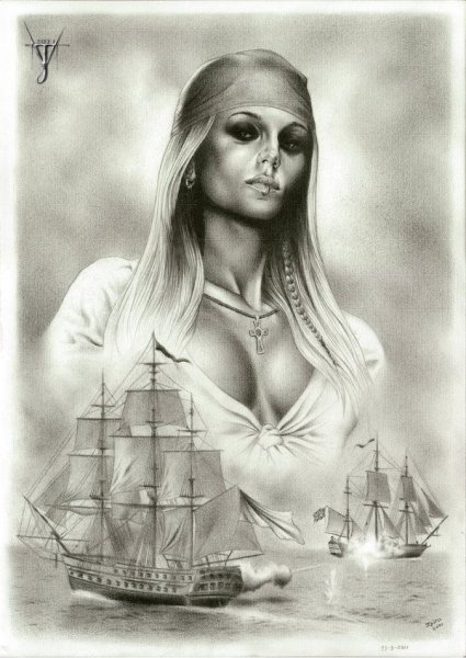 Фэнтези картины карандашом