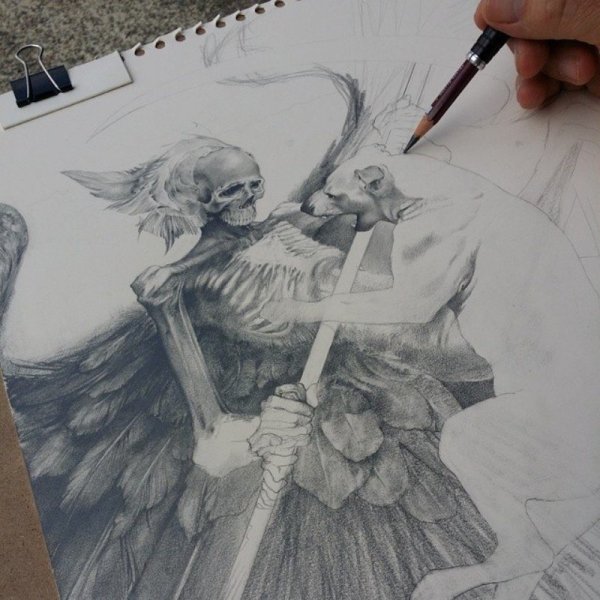 Арты простым карандашом