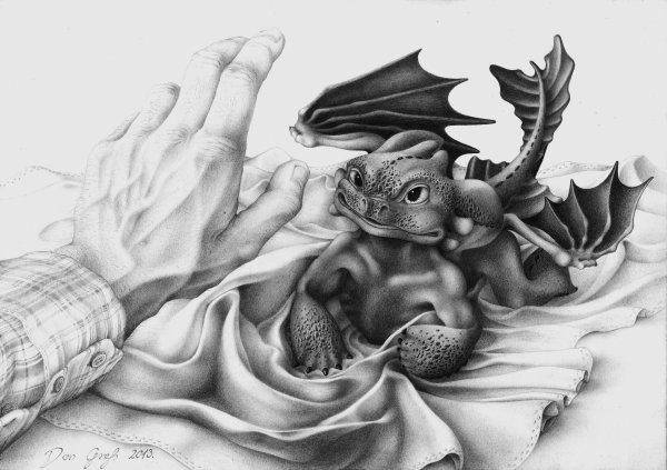 Рисунки карандашом фэнтези красивые