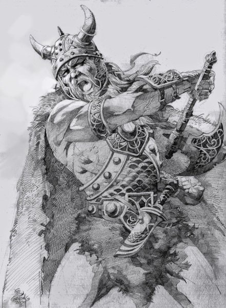 Эскизы тату викингов и воинов