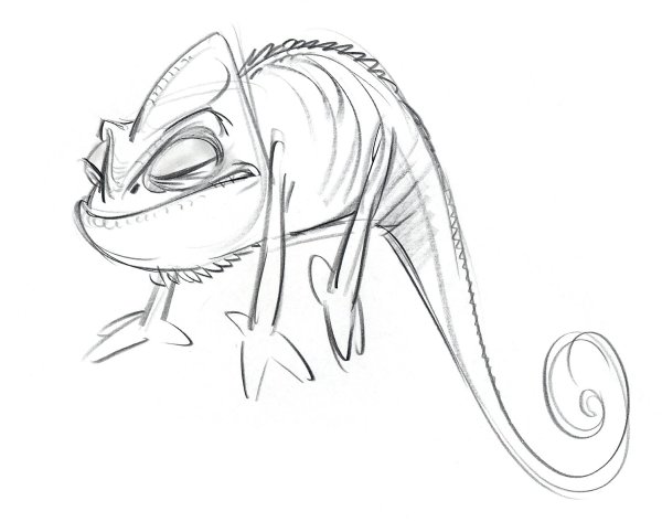 Хамелеоны. Раскраска