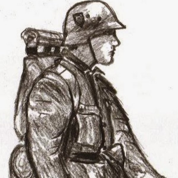 Нарисовать немецкого солдата