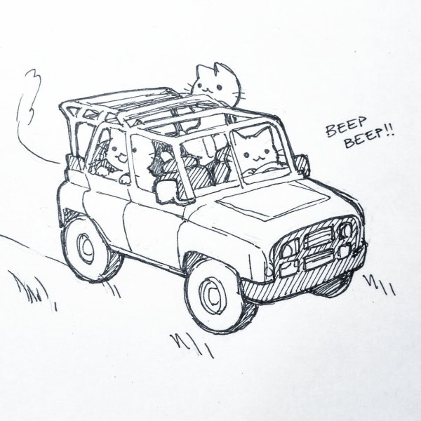 УАЗ 3303 нарисованный