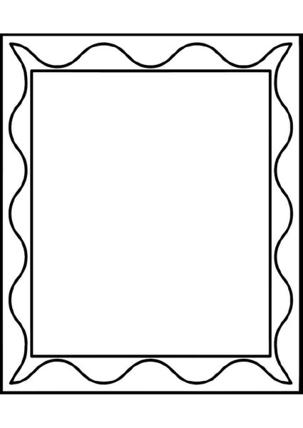 Рамка раскраска для детей