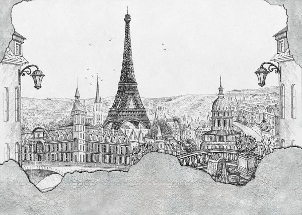 Париж карандашом