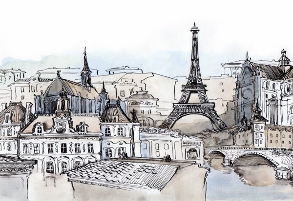 Париж в графике
