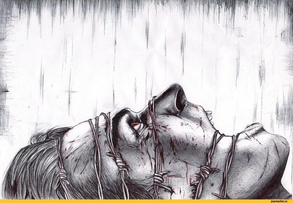 Как нарисовать кровь карандашом