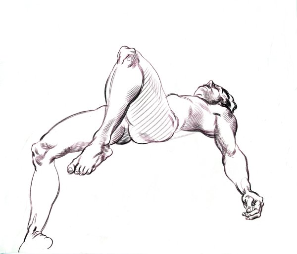 Сложный графический натюрморт для 4 курса